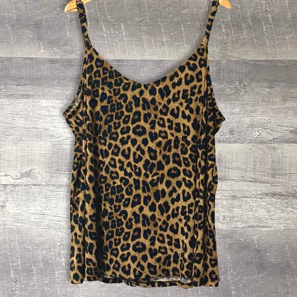 Torrid NEW Leopard Button Down Lace Cami Womens 4X (26) Studio Knit Swing Tank - Picture 2 of 7